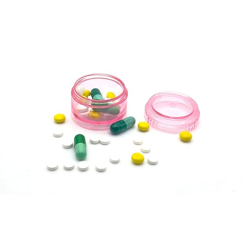 HaiSea Weekly Travel Pill Planner-Monthly Pill Organizer, Daily Month Pill Box-Separate AM/PM Compartments Colors Vary (Pink) - Image 3