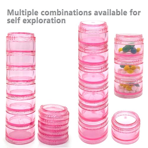HaiSea Weekly Travel Pill Planner-Monthly Pill Organizer, Daily Month Pill Box-Separate AM/PM Compartments Colors Vary (Pink) - Image 5