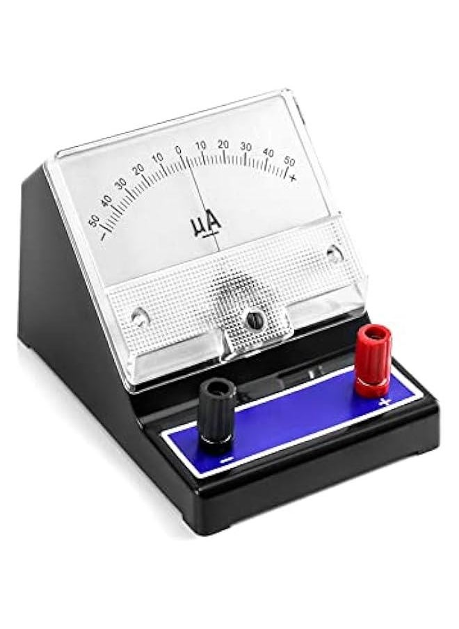 Arabest Galvanometer, Dual Range +/-50-0-50µA, DC Moving Coil Ammeter, 1 Pack  - Image 1