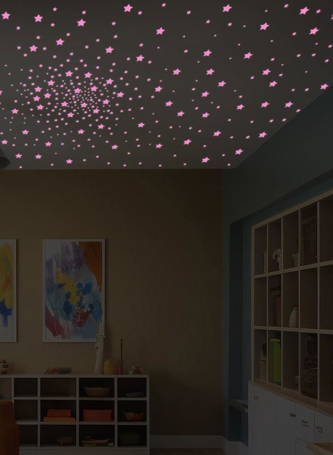Greingways Glow in The Dark Stars Stickers Pinked, Stocking Stuffers for Kids, 201 Pcs Glow Stars for Ceiling Bedroom Kids Room Decor, Christmas Gift Stocking Stuffers for Boys Girls Toddlers - Image 4
