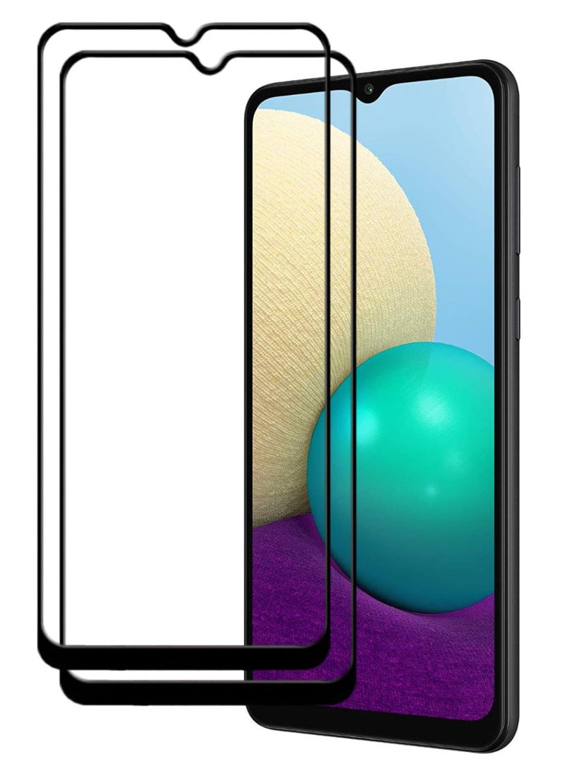 ACLIX 2 Pieces Antistatic ESD Dustproof Premium Quality High Definition Tempered Glass Screen Protector Designed For Samsung Galaxy A02 - Image 1