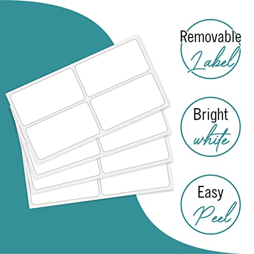 EXTRIC White Food Labels - 160 Removable Labels, 1.5 x 3-Inch - Image 3