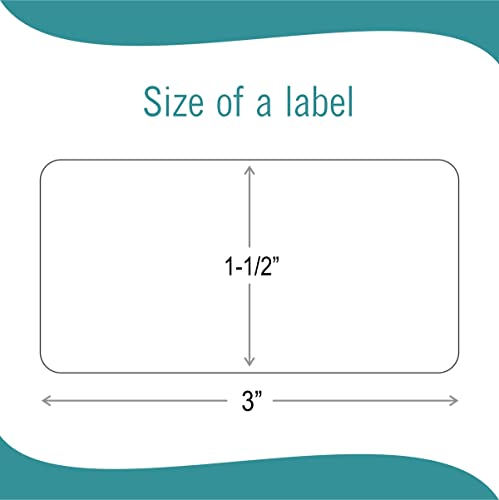 EXTRIC White Food Labels - 160 Removable Labels, 1.5 x 3-Inch - Image 2