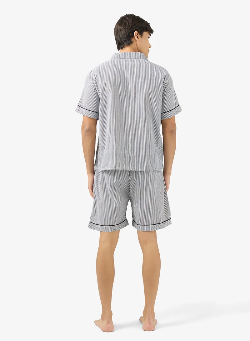 Seventy Five Nightwear Shirt & Shorts Set