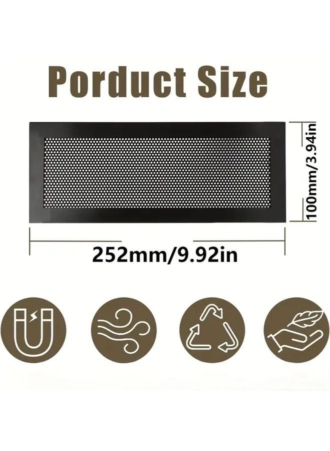 4 Pack Magnetic Vent Covers With Washable Mesh Screen PVC Frame 4x10 Inch HVAC - Image 4