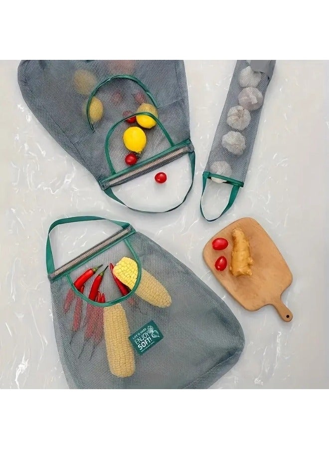 FALMER 1pcs Reusable Fruit And Vegetable Hanging Storage Bag - Image 2
