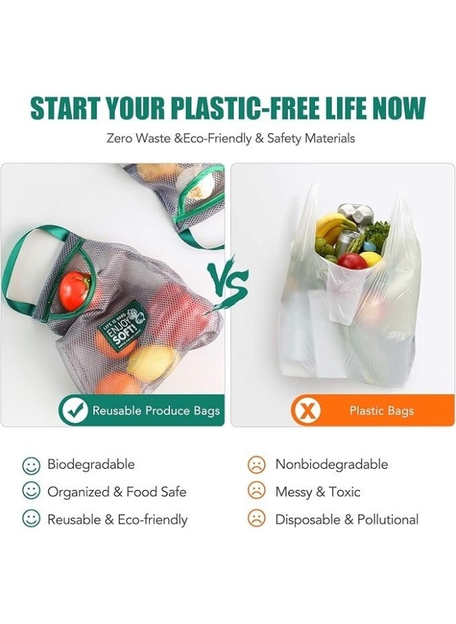1pcs Reusable Fruit And Vegetable Hanging Storage Bag