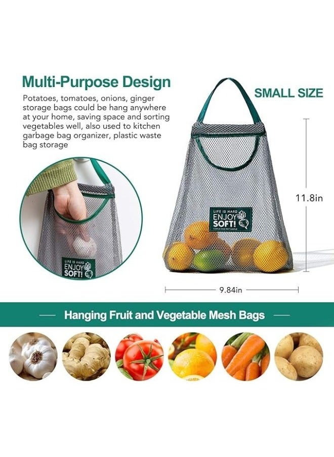 1pcs Reusable Fruit And Vegetable Hanging Storage Bag