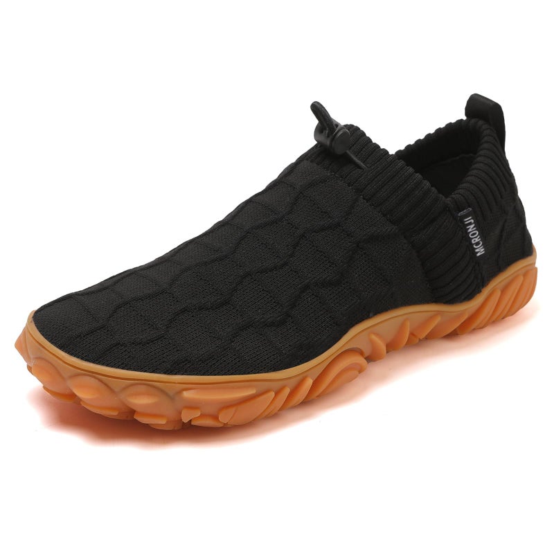 MCRONJI Barefoot Water Shoes, Minimalist Running Sneakers, Beach Outdoor Shoes, Men and Women Black - Image 1