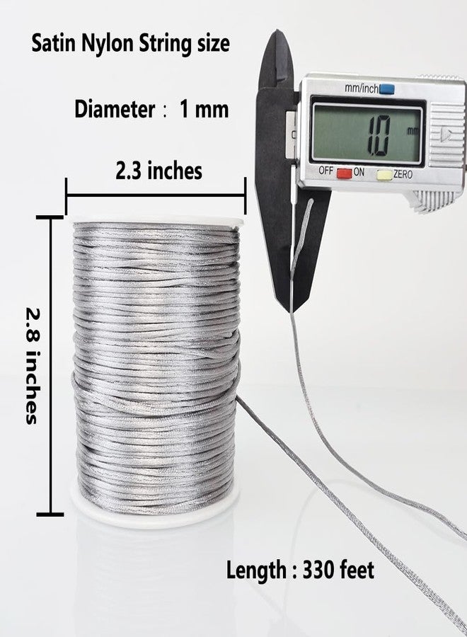 LUSTEMBER Satin Nylon Cord, Silky Smooth Nylon String for Jewelry Making - Image 2