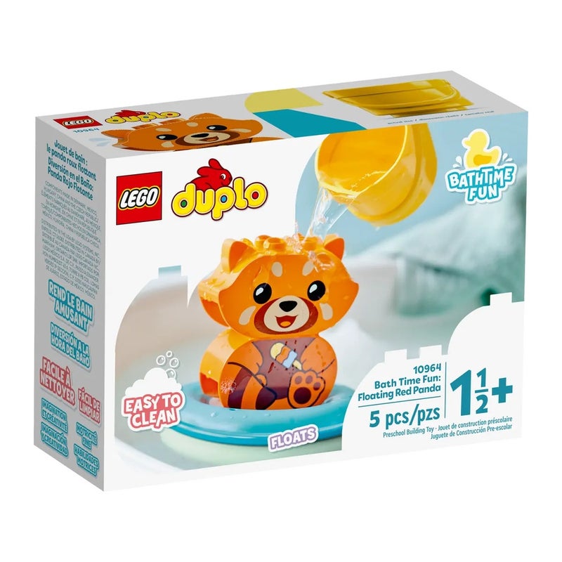 LEGO - Duplo Bath Time Fun: Floating Red Panda 5 Pieces - 10964 - Image 1