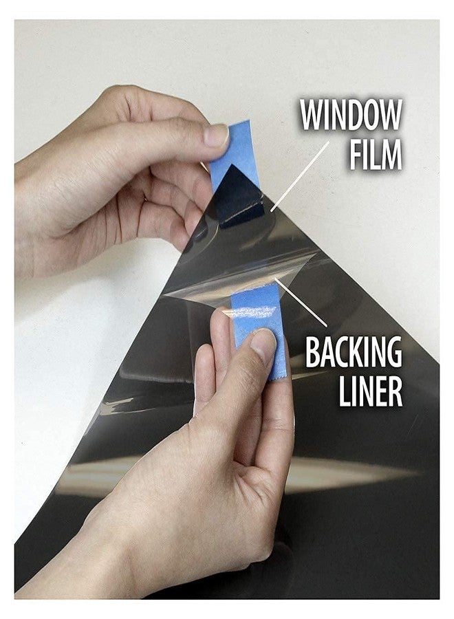 بي دي اف فيلم BDF NA20 للنوافذ، يوفر الخصوصية والتحكم بأشعة الشمس خلال النهار، لون أسود طبيعي 20 (داكن) - 36 بوصة × 12 قدم - Image 5