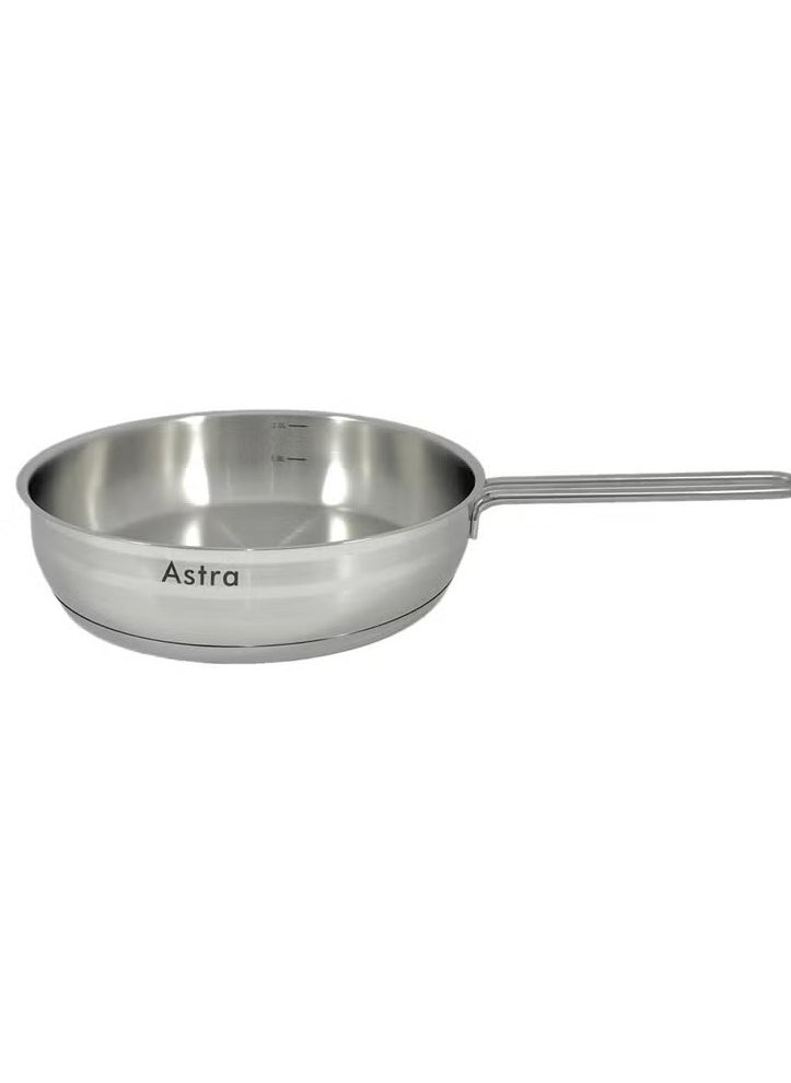 Homemaker ASTRA 24 cm Deep Nonstick Frypan – 2.5 L | Premium Easy‑Clean Coating, Even‑Heat Distribution, Ergonomic Handle & All‑Stovetop Compatible | Made in Turkey 