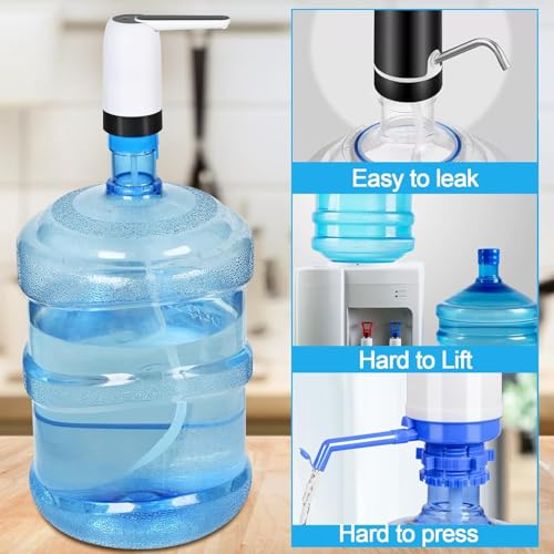 UrbanBite Water Dispenser Pump for 20 Litre Bottle Automatic Wireless Water Can Dispenser with High Efficiency & Low Noise One Touch Control for Home & Office - Black - Image 5