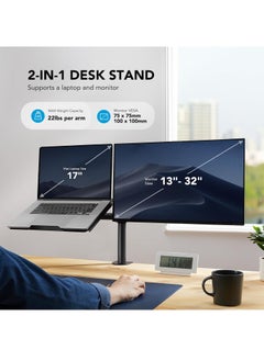 Generic Laptop Monitor Mount, Single Monitor Desk Mount Holds 13-32 inch Computer Screen, Laptop Notebook Desk Mount Stand Fits Up to 17 inch, Fully Adjustable Weight Up to 10 Kg  - Image 3