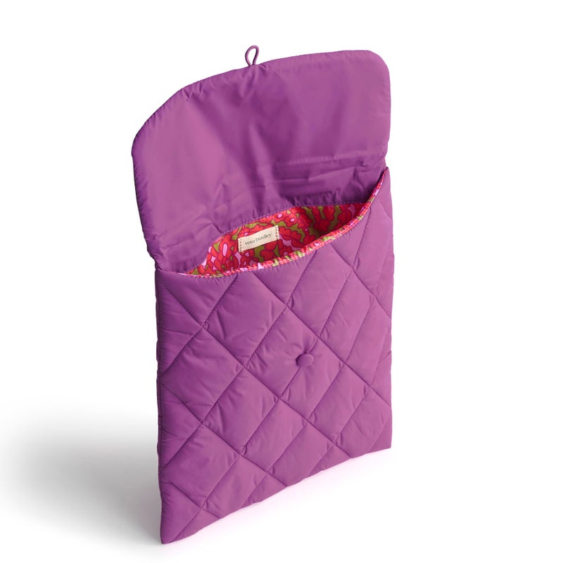 Vera Bradley Women's Featherweight Small Envelope Tech Sleeve, Iris Orchid, One Size - Image 4