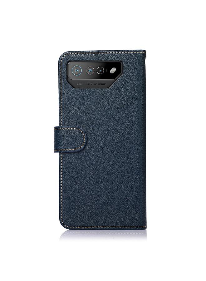 S-TOP Case For Asus ROG Phone 7 KHAZNEH Litchi Texture Leather RFID Phone Case - Image 3