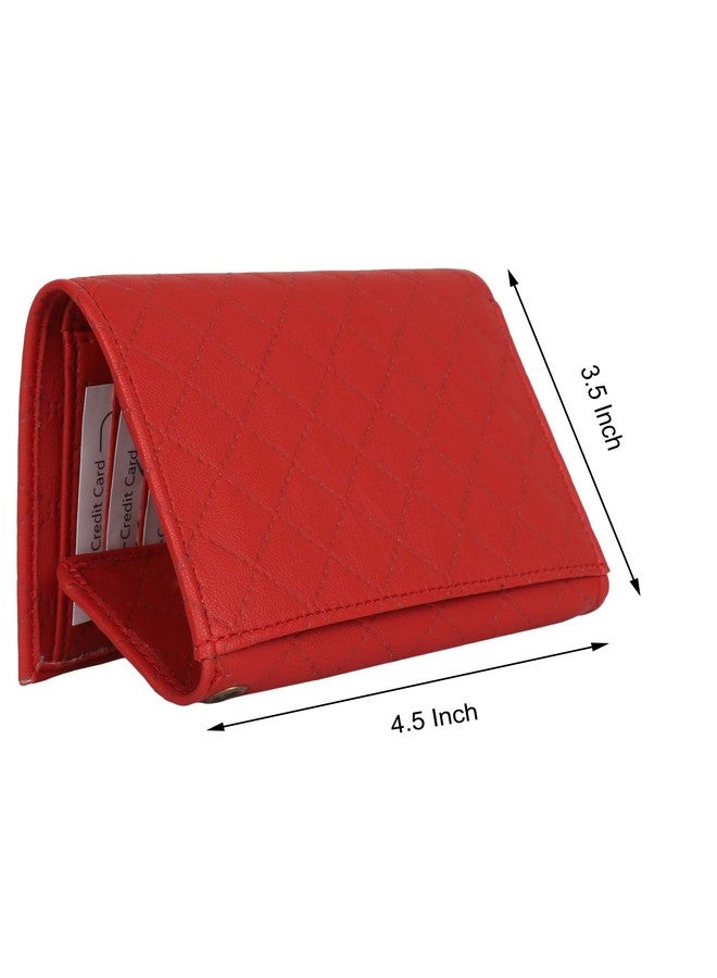 CREATURE Cris-Cros Design Women's Small Clutch With Multiple Card Slots (Color-Red||SCL-06) (Red) - Image 3
