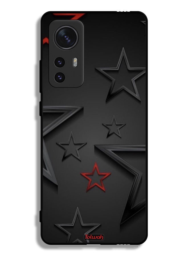 Tolwak Xiaomi 12X Protective Case Cover Stars Pattern - Image 2