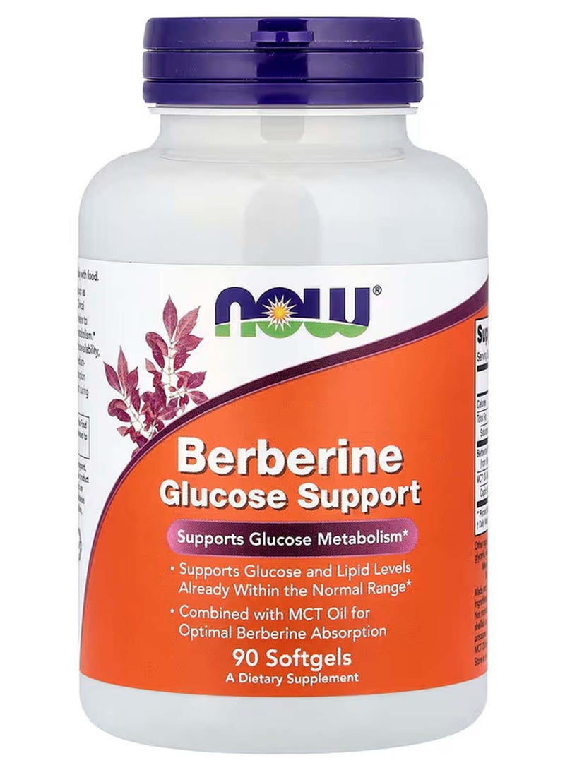 now Berberine Glucose Support, 90 Softgels - Image 1