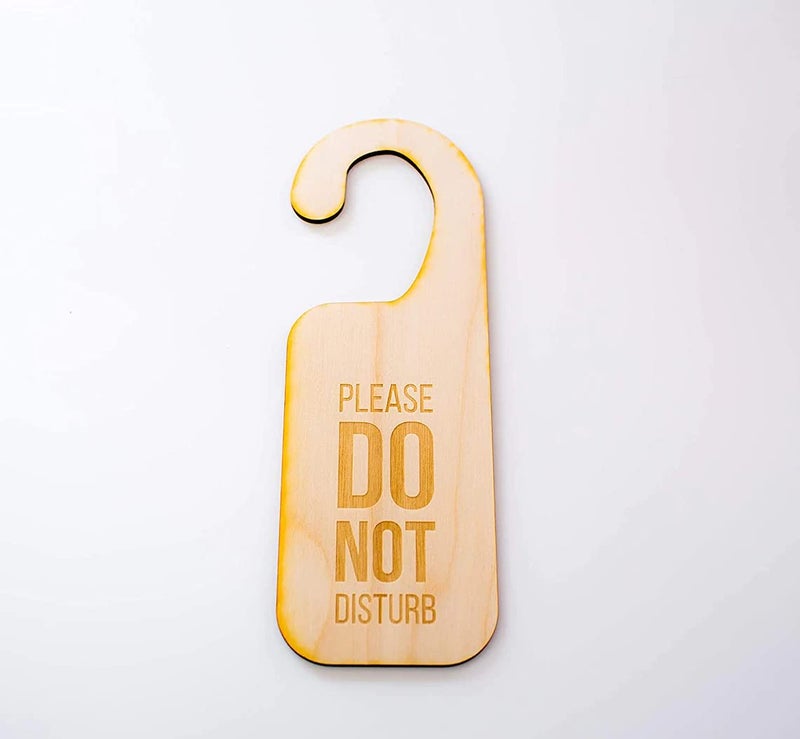 Haoser Do Not Disturb Hanger Sign Ideal for Office Home Clinic Class and Meeting Session DNDSIGN10_LxW8x3inch_Pack of 5 - Image 1