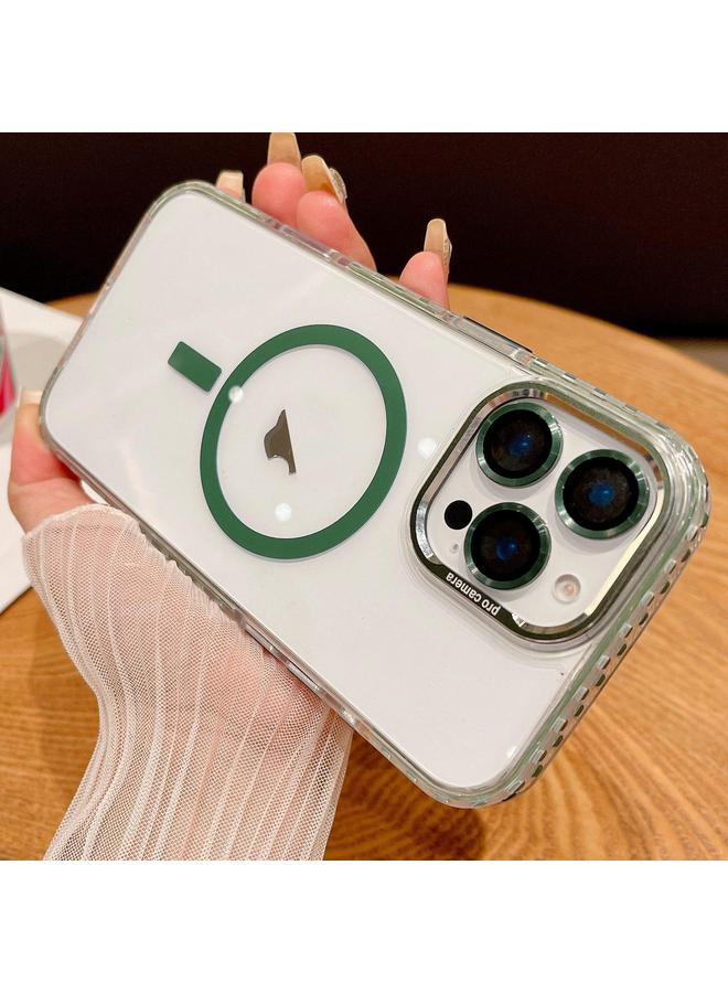 S-TOP Case For iPhone 12 Pro Max Transparent MagSafe Phone Case with Lens Film - Image 1