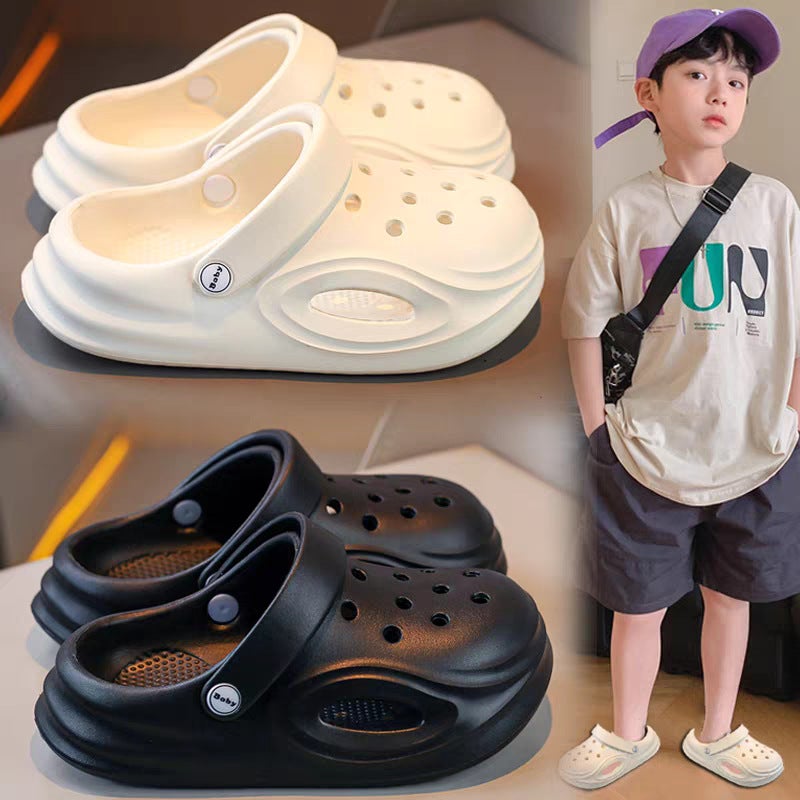 Summer Children'S Clogs For Boys And Girls, Indoor And Outdoor Wear, Children'S Slippers, Non-Slip Girls' Closed-Toe New Baby Slippers - Image 2