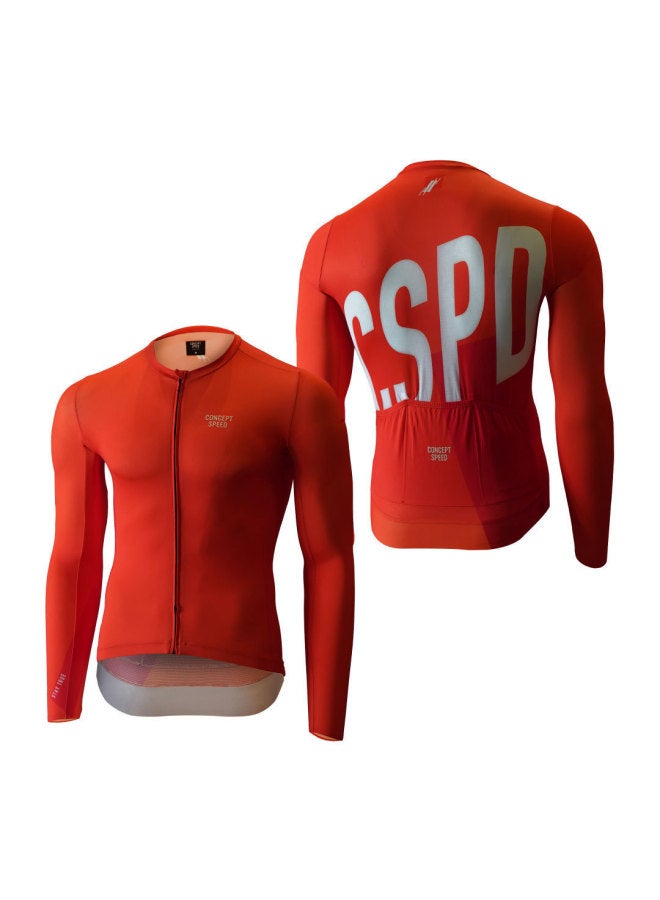Autumn Breathable Slim Fit Men's And Women's Long Sleeve Top Road Cycling Suit Breathable Cycling Clothing