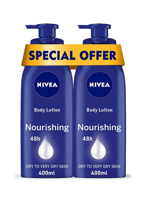 Nourishing Body Lotion Almond Oil Clear 2 x 400ml