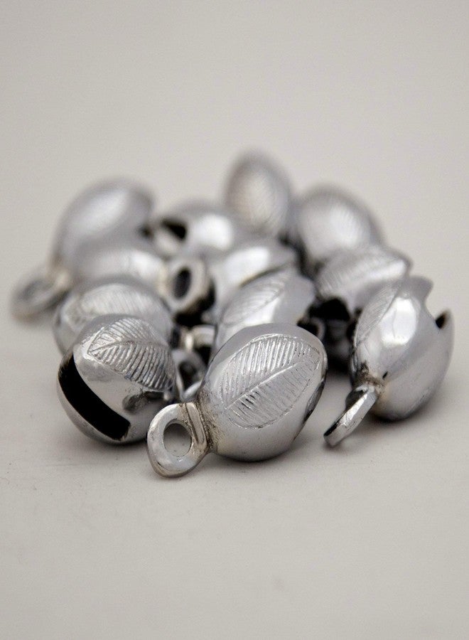 India Arts Brass Acorn Shape Bells-Chrome Plated1.5"-Dozen - Image 1