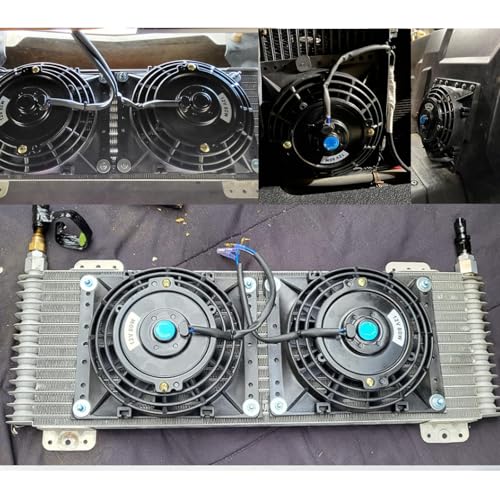 caqeg 6 Inch Electric Radiator Cooling Fans, Universal Slim Pull 12V 80W 650CFM Direct Replacement Electric Fan with Mount Kit Pack of 2, Black - Image 4