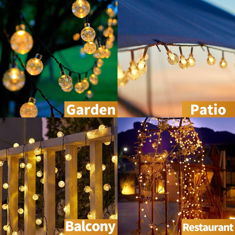 Outdoor Solar Fairy Lights 6 5 m 30 LED Fairy Lights 8 Modes 8H Timer IP65 Waterproof Balls Fairy Lights Outdoor Solar for Garden Balcony Decoration Patios Christmas Weddings Parties - Image 4