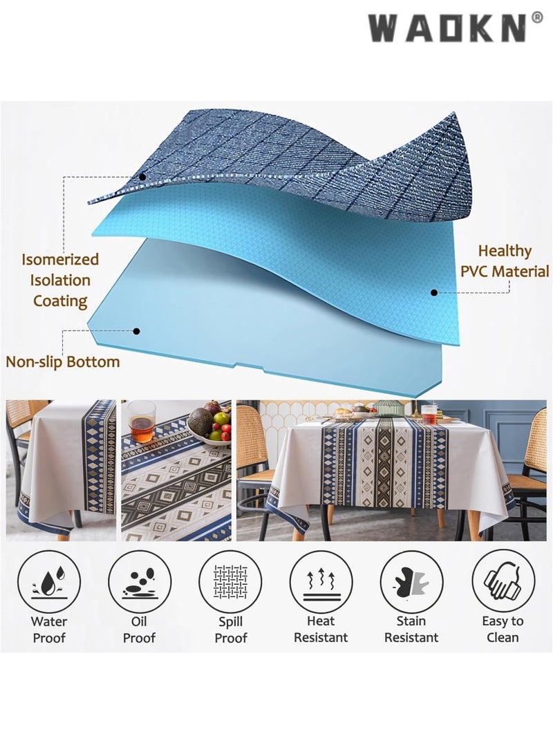 دبليو أيه أو كي أن مفرش المائدة البلاستيكية مفرش المائدة البلاستيكية مفرش المائدة - Image 5