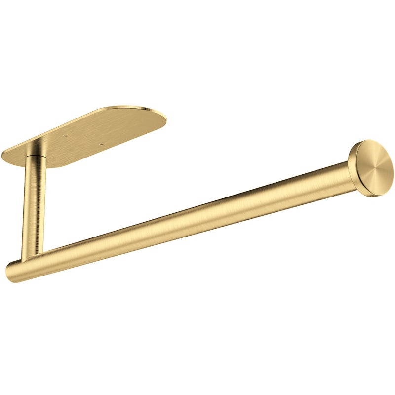 Gewtur Paper Towel Holder Under Kitchen Cabinet  Self Adhesive Paper Towel Holder Gold Stainless Steel Paper Towel Holder Wall Mount