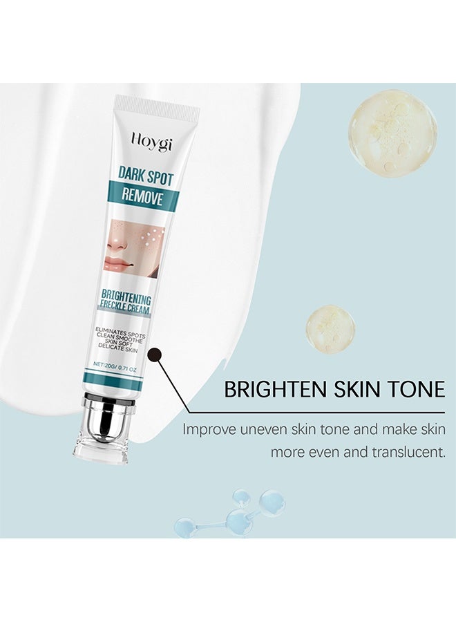 Hoygi Brightening Freckle Cream - Ultimate Brightening & Freckle Removal Cream - Powerful Whitening Cream for Age Spots, Dark Spots, and Skin Pigmentation | Fade Freckles, Chloasma, and Sun Spots for Even Skin Tone-20g - Image 5