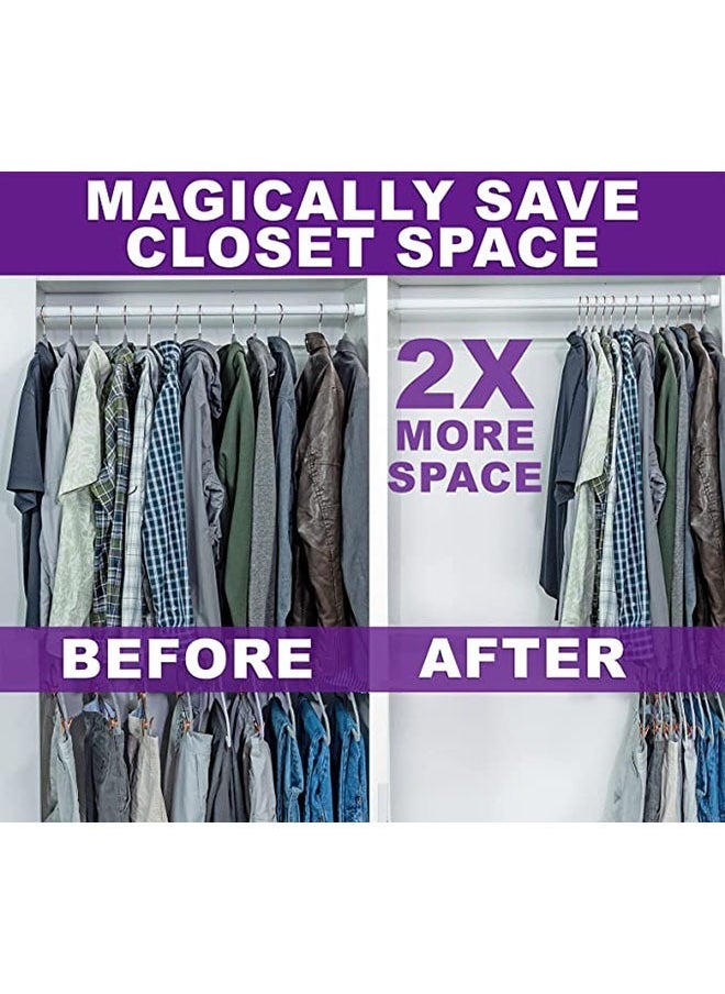 Arabest 50 Non-slip Slim Hangers, Space-Saving, Suitable for Jackets/Suits/Shirts and Pants  - Image 4