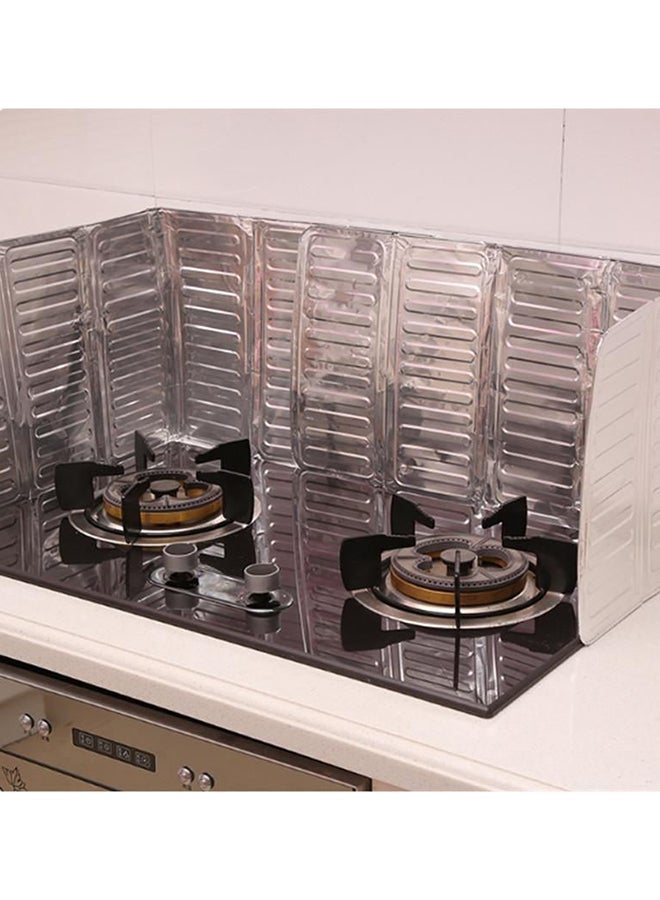 NIBEMINENT Insulated Splash Proof Baffle Grease Plate Silver - Image 2