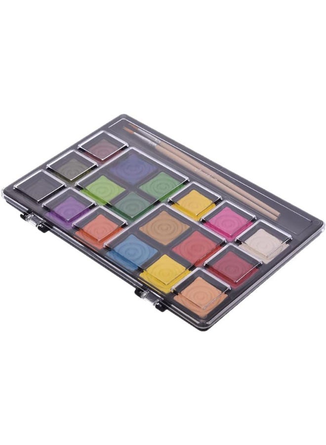 YALONG Watercolour Powder, Spiral | 18 Colors - Image 1