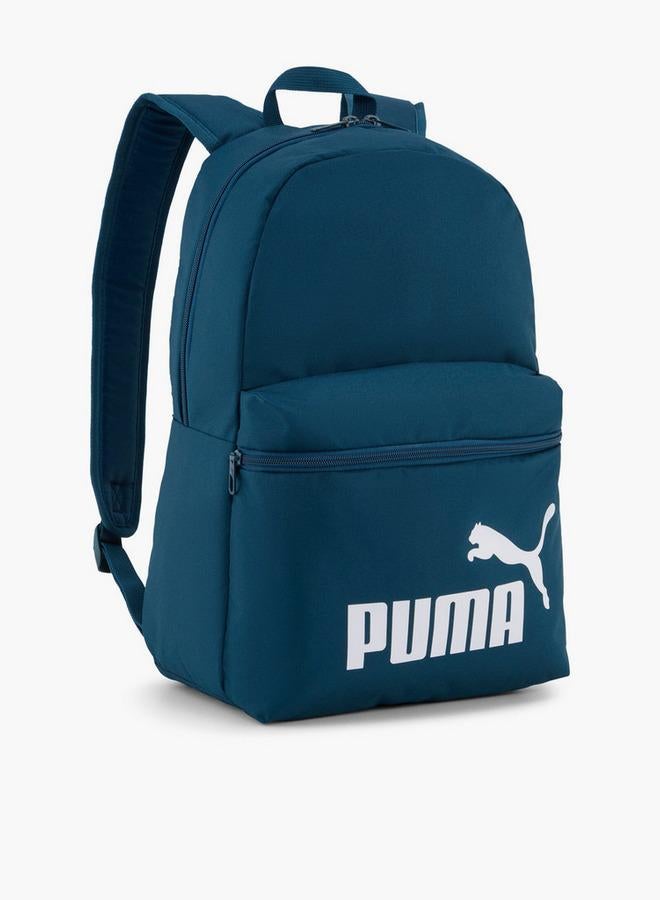 PUMA Logo Print Backpack For Kids 5-13 Years With Padded Straps - Image 1