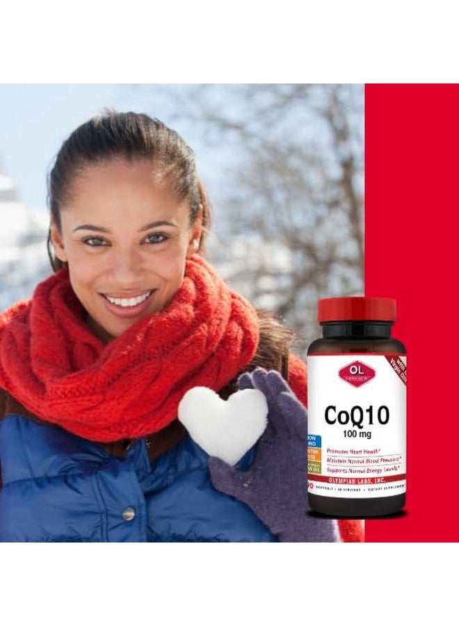 Olympian Labs Coenzyme Q10 100mg Softgels formulated with Extra Virgin Olive Oil, Heart Health Support, Cell Protection from Free Radicals - Image 4