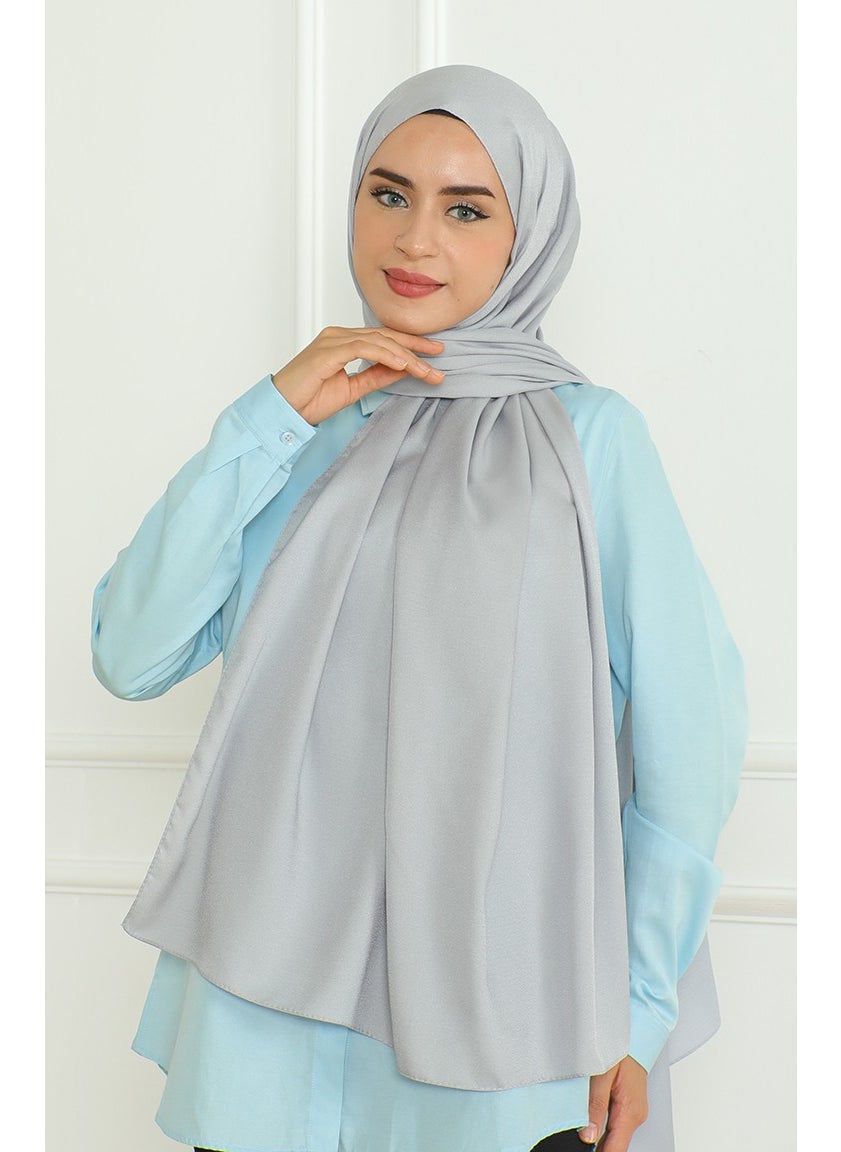 Sefa Merve Medina Silk Sand Shawl 81075-16 Silver  - Image 2