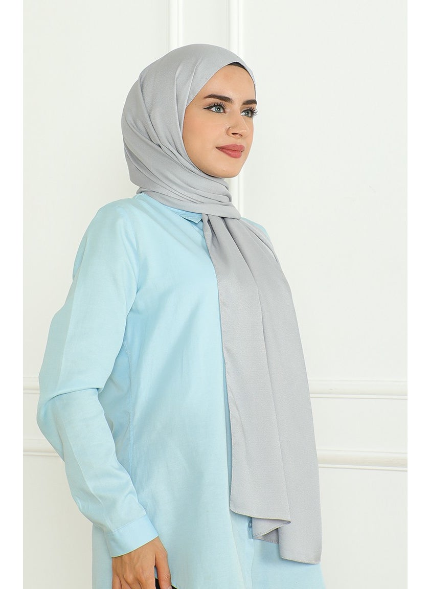 Sefa Merve Medina Silk Sand Shawl 81075-16 Silver  - Image 4