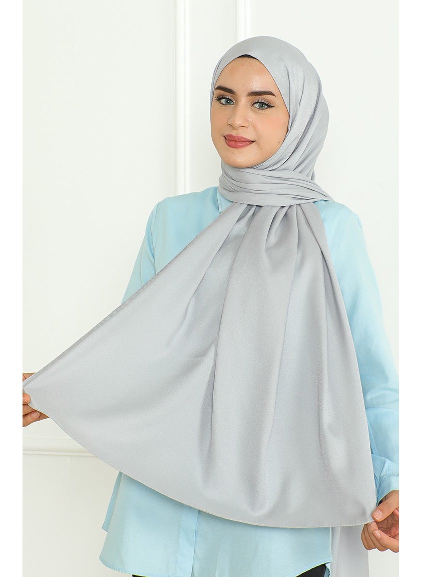 Sefa Merve Medina Silk Sand Shawl 81075-16 Silver  - Image 1