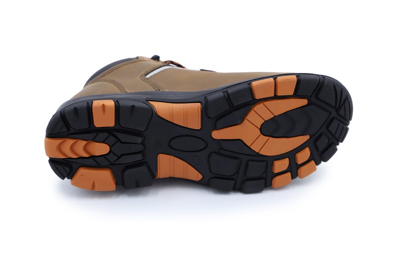 Komy Pro Series Premium Engineer High Ankle Safety Shoes S3L SR Non Metalic,  With Composite Toe Cap, Kevlar Midplate, Antistatic EVA ,PU/Rubber Outsole, Super Slip-Resistant , Breathable & Abrasion Resistant Mesh Lining & Brown Oil Leather Upper  - Model No: KMS225M - Image 3