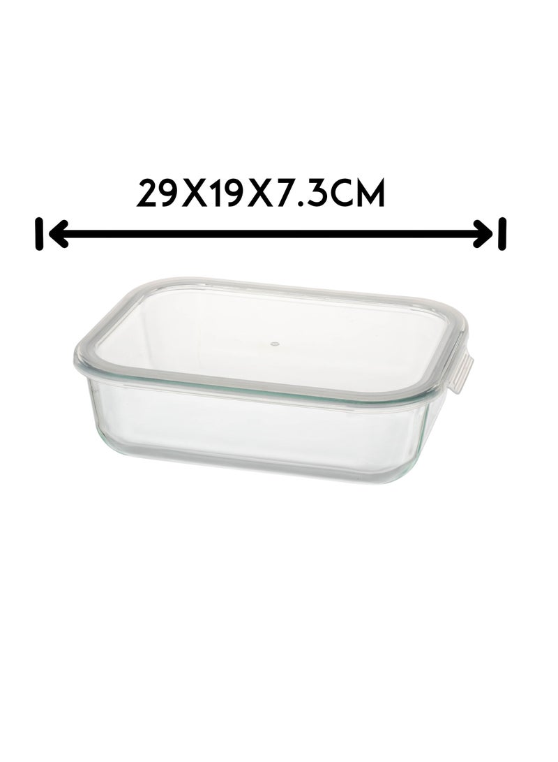 Mirolex Oven tray and glass food container with plastic lid - Image 3