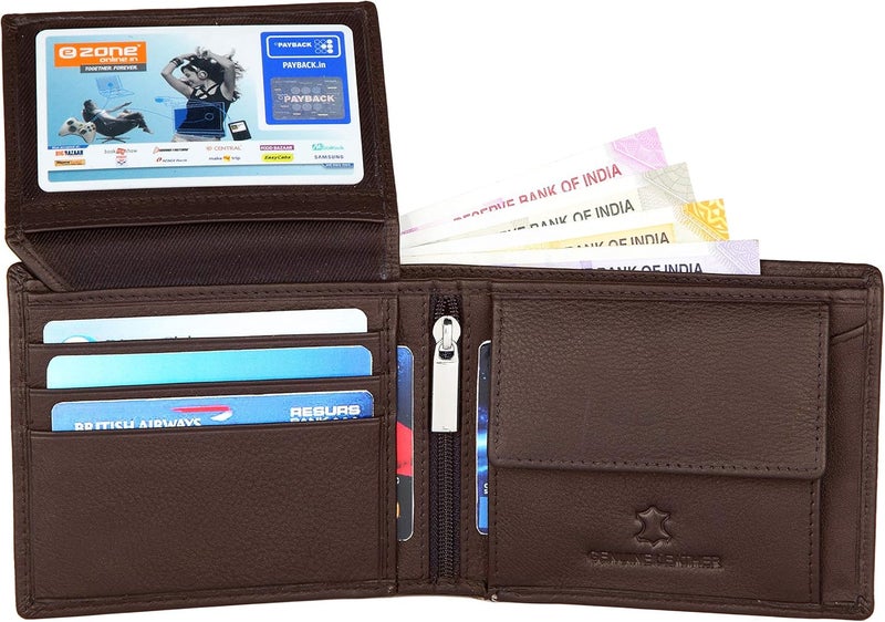Napa Hide Brown Leather Men's Wallet (NPH) - Image 3