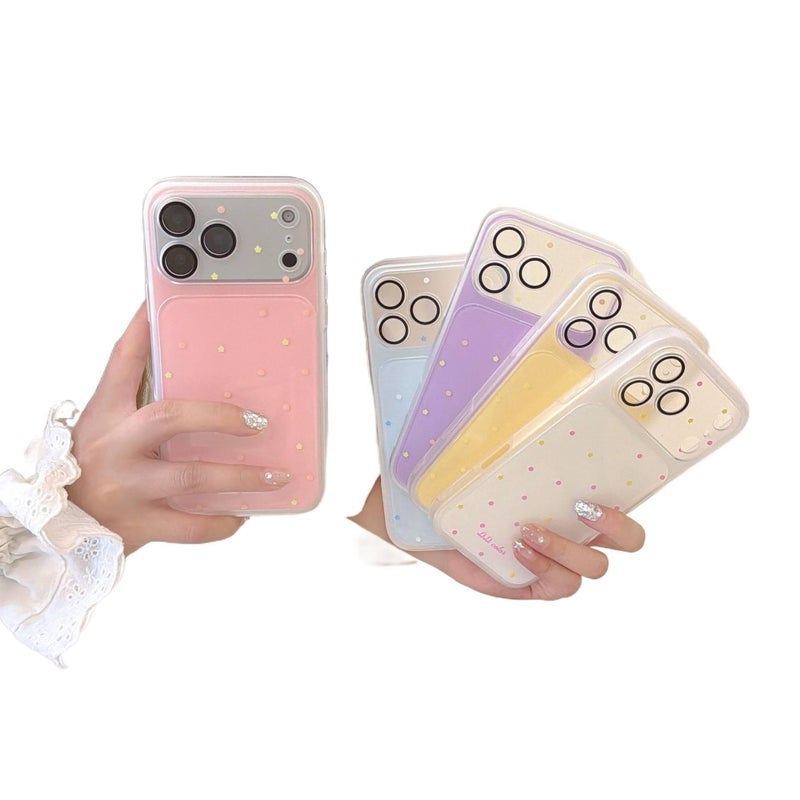 Protective Case | Drop Protection | Polka Dot | Yellow | TPU | Shockproof Cover for iPhone 14 / 14 Plus / 14 Pro / 14 Pro Max - Image 2