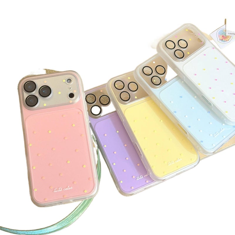 Protective Case | Drop Protection | Polka Dot | Yellow | TPU | Shockproof Cover for iPhone 14 / 14 Plus / 14 Pro / 14 Pro Max - Image 3