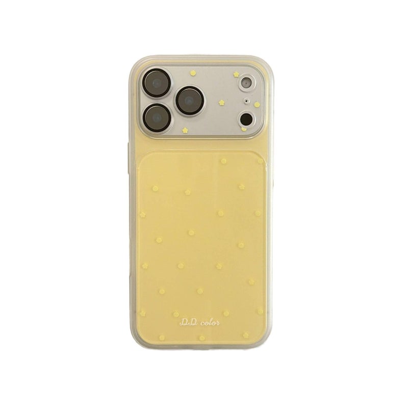 Protective Case | Drop Protection | Polka Dot | Yellow | TPU | Shockproof Cover for iPhone 14 / 14 Plus / 14 Pro / 14 Pro Max - Image 1