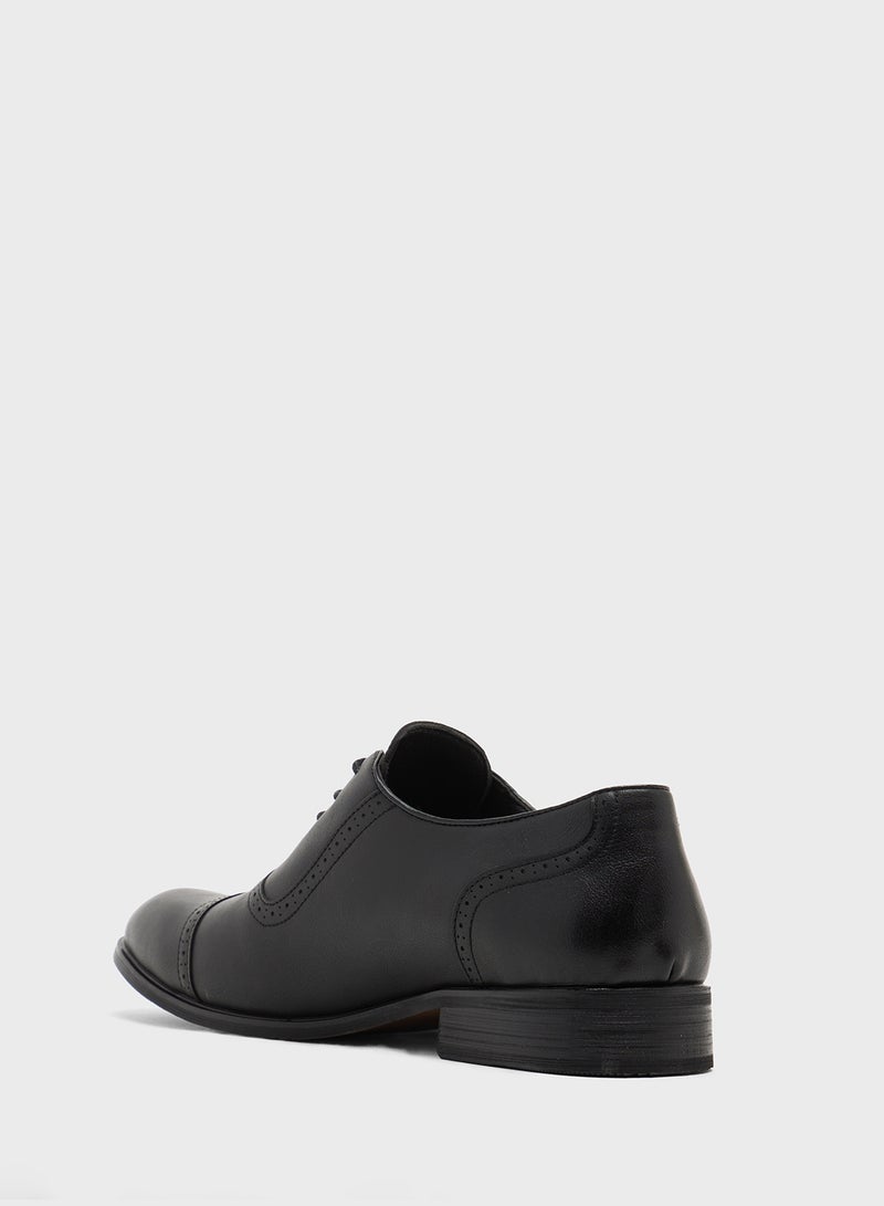 روبرت وود أحذية أوكسفورد رسمية برباط وتفاصيل بروغ - Image 2